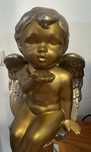Anjo Dourado e prateado