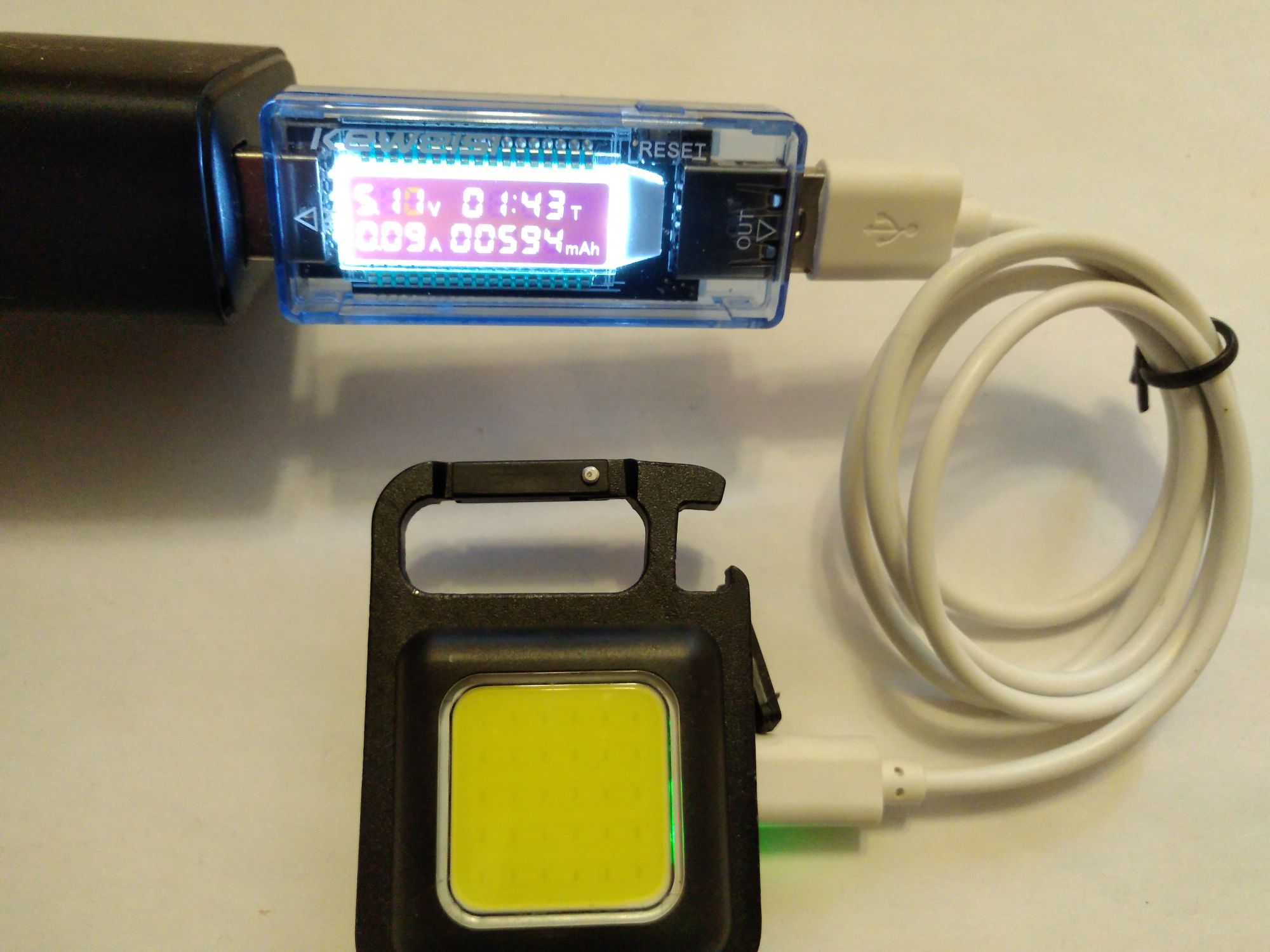 ‼️Є ОПТ‼️500мАч Метал LED брелок фонарик,ліхтарик,карабін,аккумулятор