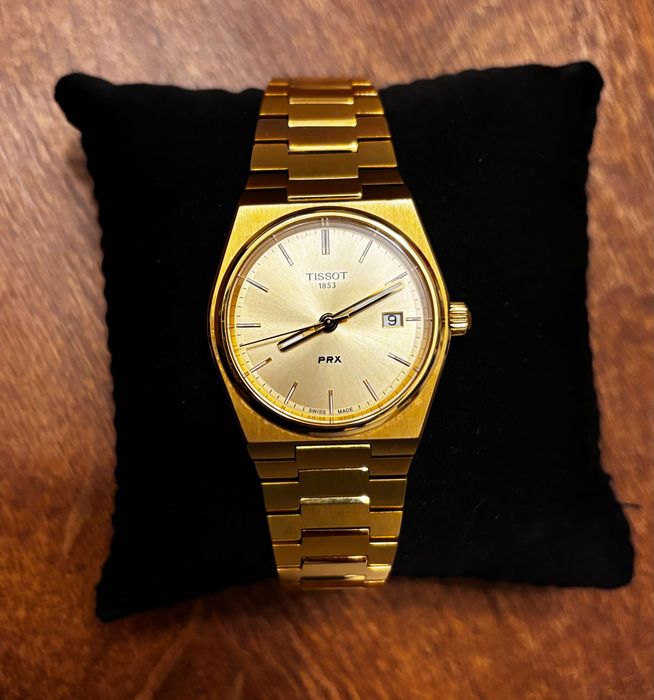 Tissot prx noszony kilkakrotnie Przechowywany w pudełku na zegarki