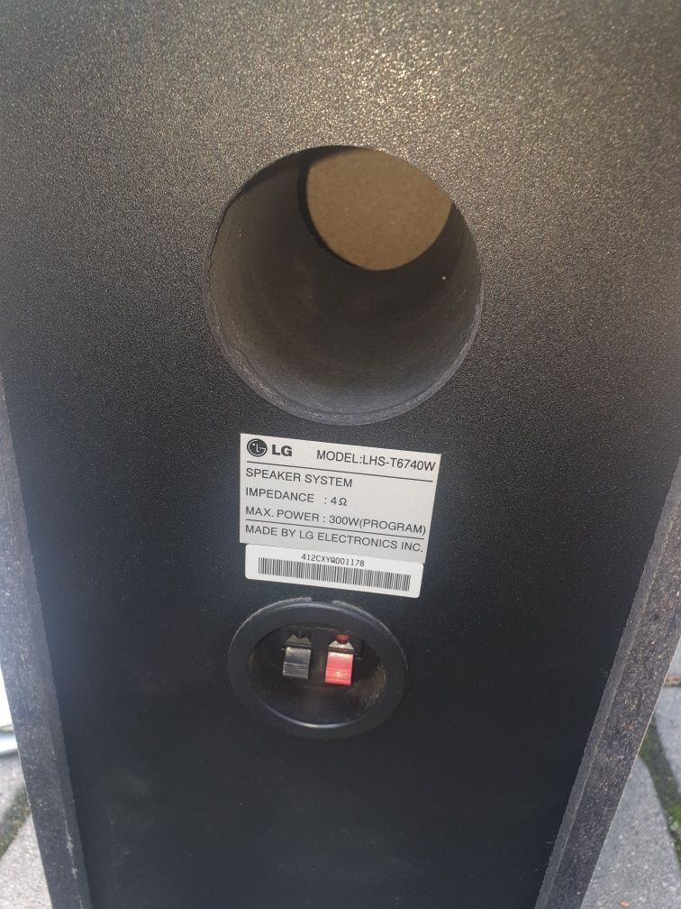 Głośniki LG LHS6740 + soobwoofer 300W i centralny 180W