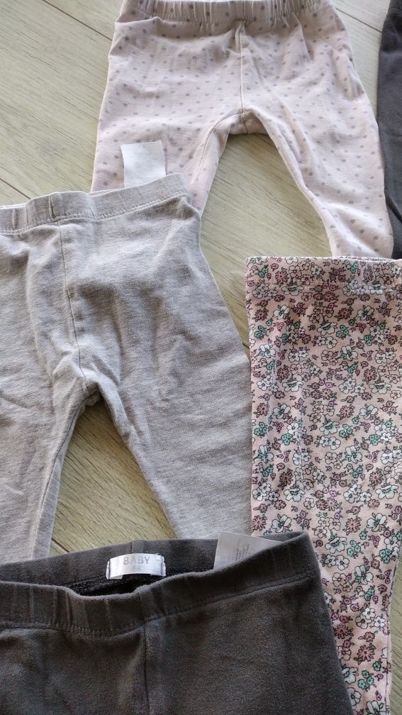 9 par legginsy Legi getry dla dziewczynki 68