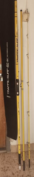 Conjunto Surfcasting — Vega Traffic Surf 450 + Daiwa BG5000 + Extras