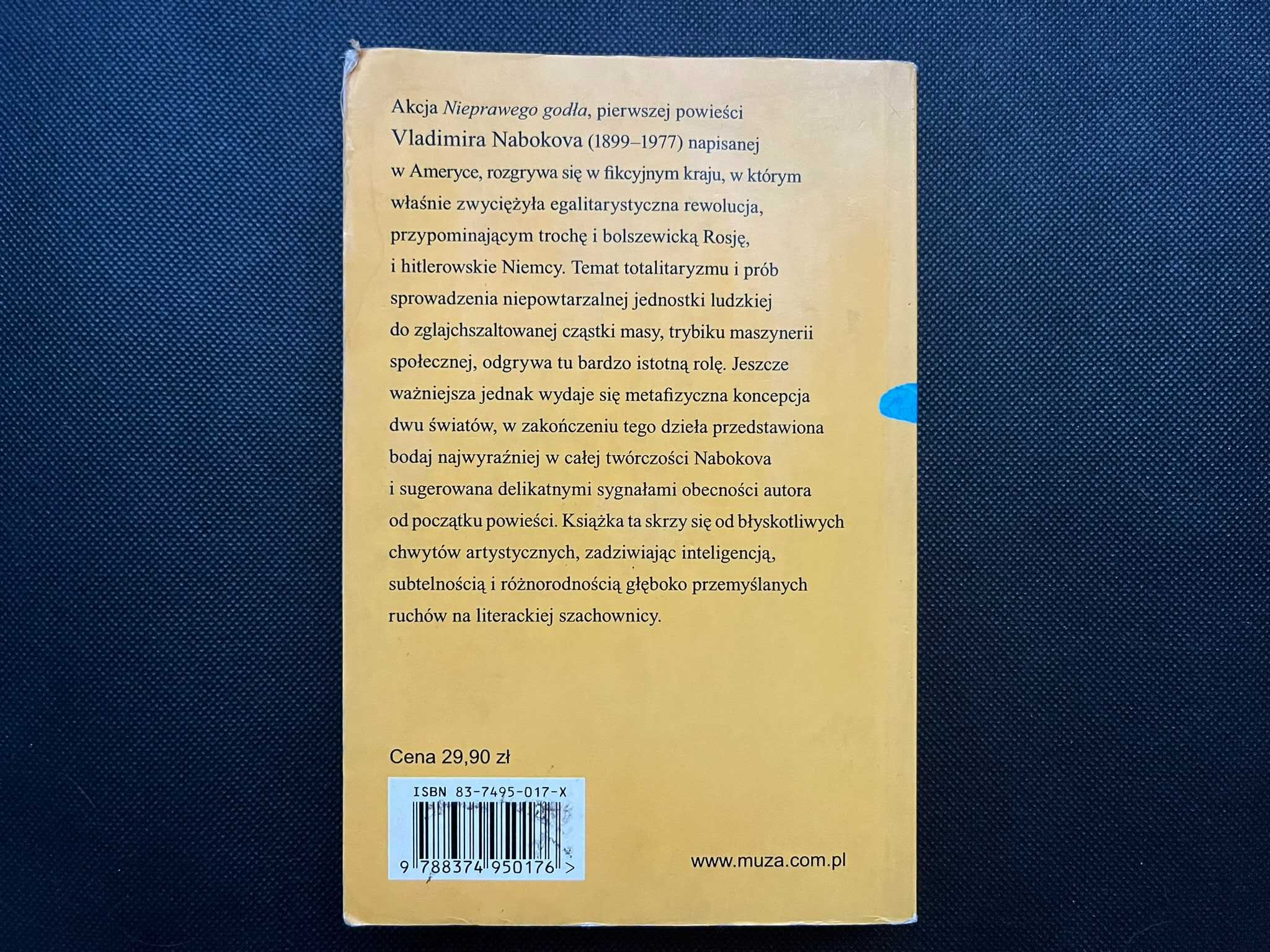 Nieprawe godło - Vladimir Nabokov (Wydawnictwo MUZA SA)