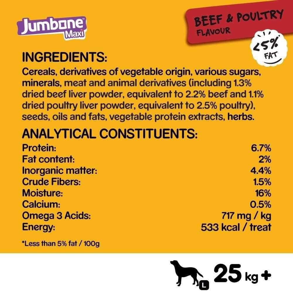 Pedigree Jumbone Maxi X1 GD sabor carne Pack 12x180g - ENTREGA GRÁTIS