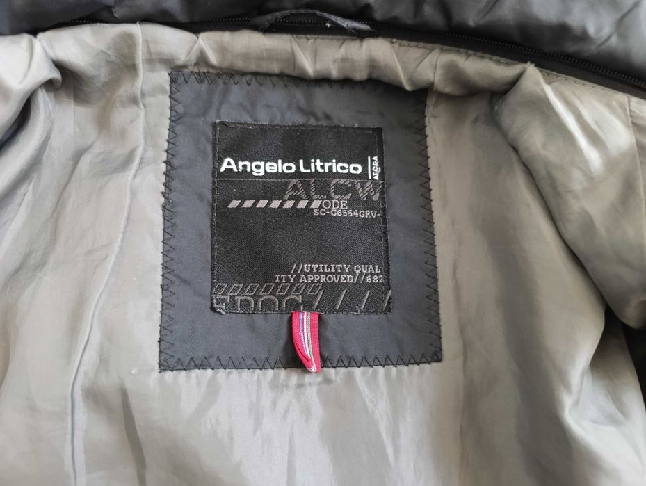 Czarna męska kurtka L pikowana