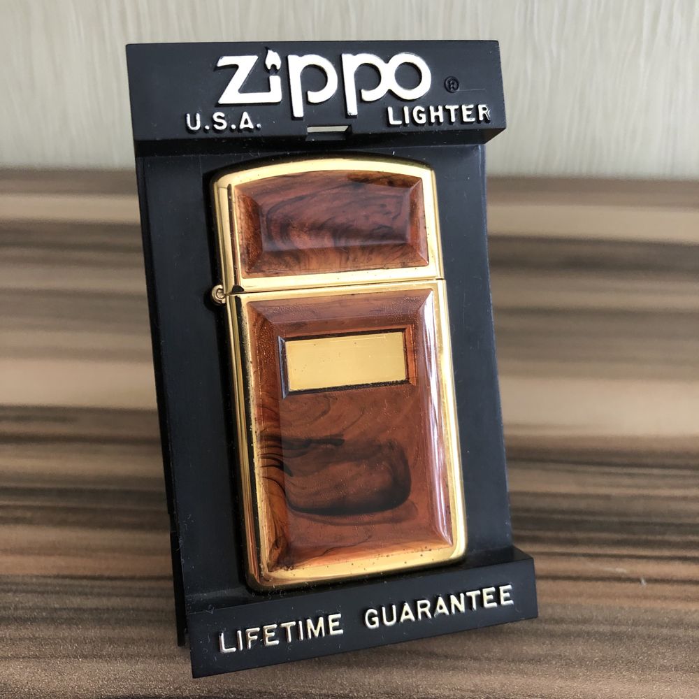 Зажигалка Zippo slim golden tortoise