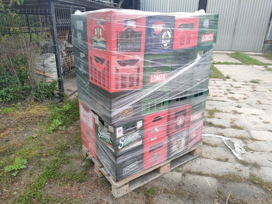 Kontener na piwo, skrzynka plastikowa