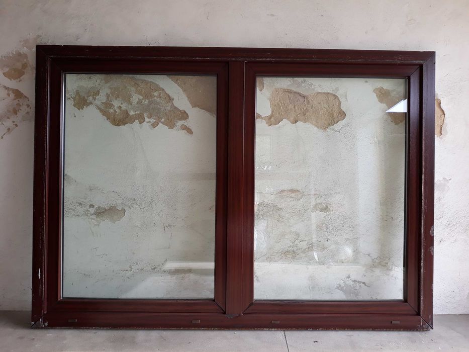Okno Plastikowe mahoń 196x137 cm