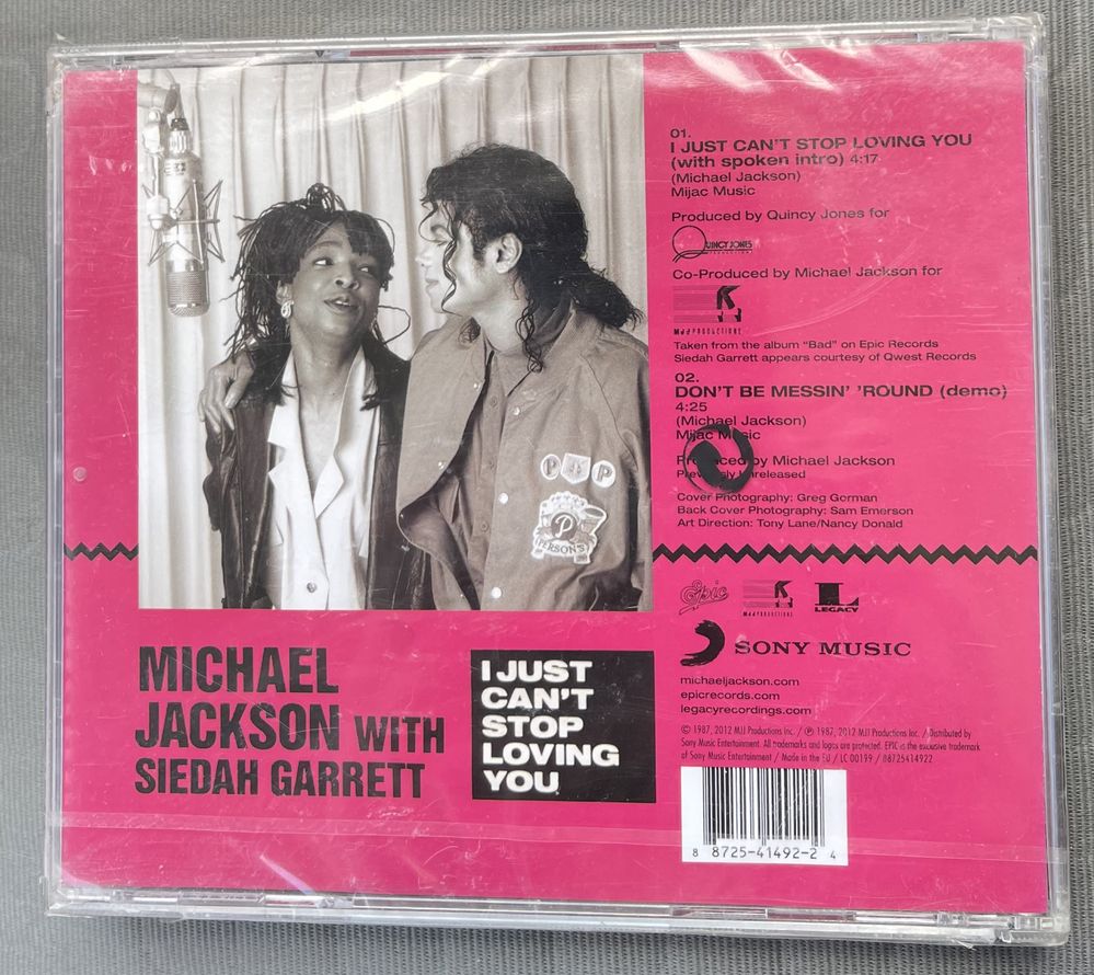 Michael Jackson I just can’t stop loving you singiel cd nowy folia
