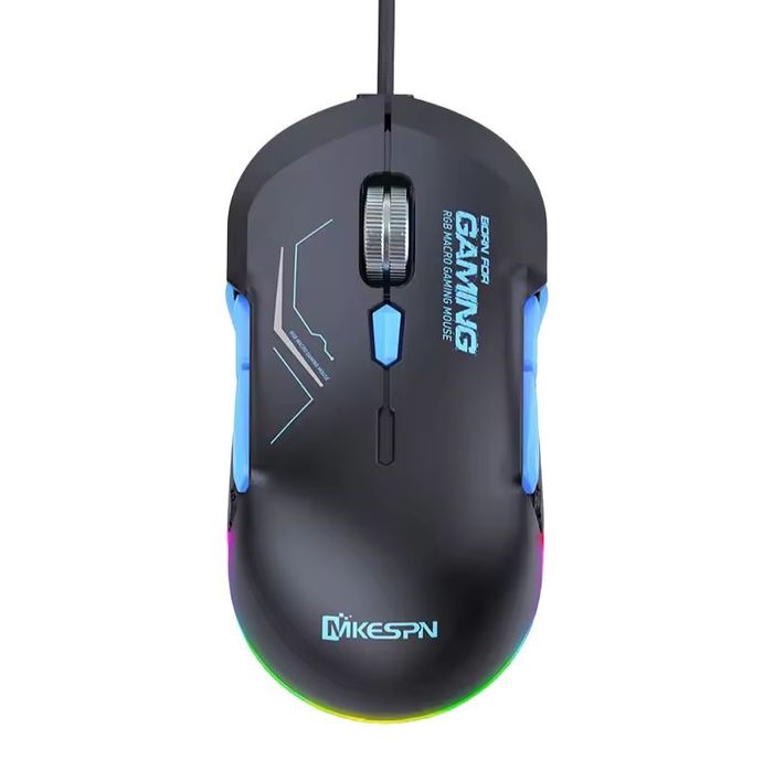 Mysz gamingowa RGB przewodowa 12800 DPI 10 przycisków USB makra PC