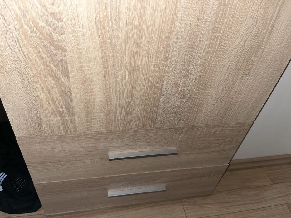 Wąski regał zamknięty 60cm szafa dąb sonoma jak nowy