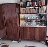 Meble drewniane vintage prl witryna szafa