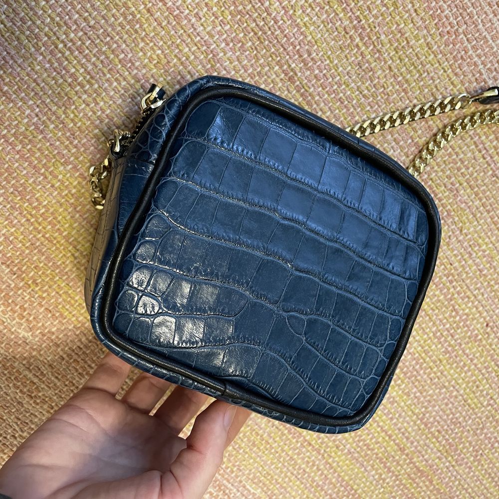 Шкіряна сумка кроссбоди crossbody на ланцюжку