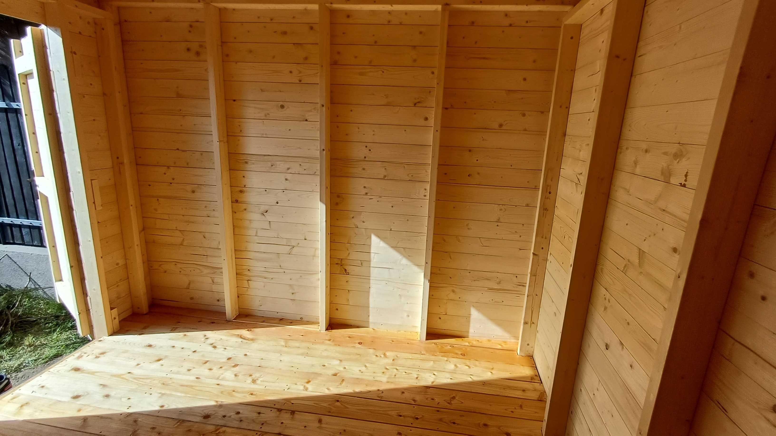 Domek narzędziowy 5 m x 2,5 m - certyfikowane drewno.