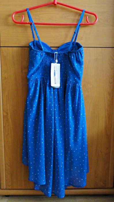 Nowa sukienka Bershka XS/S w Gwiazdki tył dłuższy na ramiączka Z metką