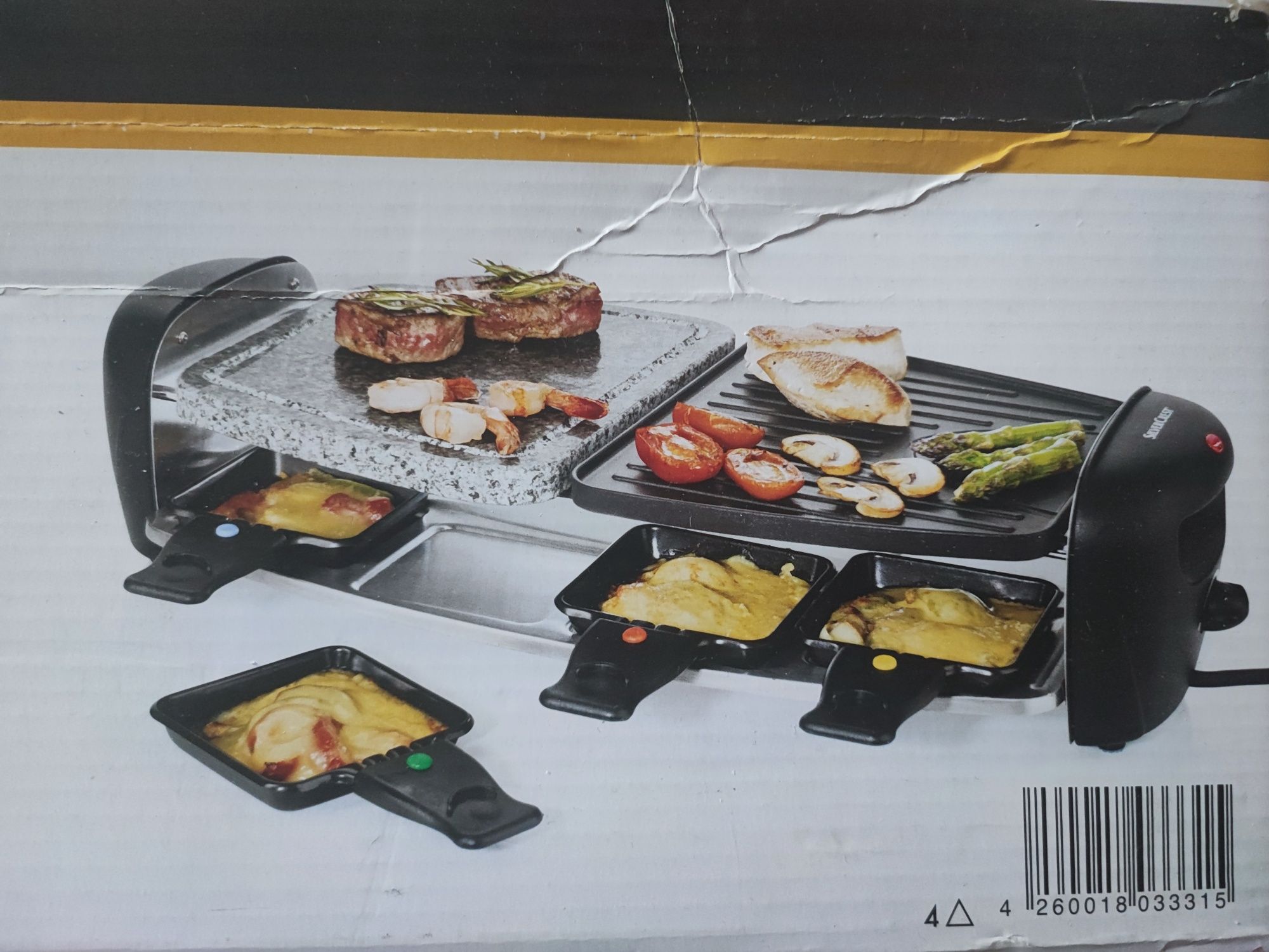 Nowy grill elektryczny Silverctest lidl kamienny z teflonem 1300w