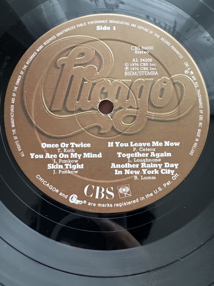 Вінілова платівка Chicago ‎– Chicago X 1976