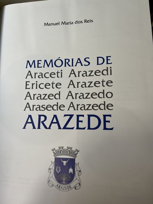 Livro “Memórias de Arazede”
