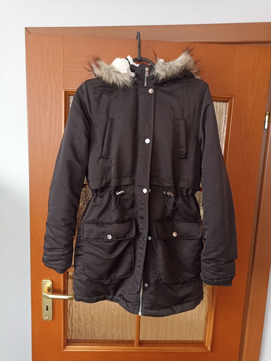 Parka zimowa dziewczęca 164 cm H&M