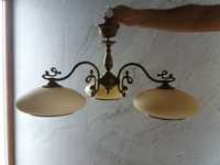 Żyrandol mosiężny lampa oświetlenie