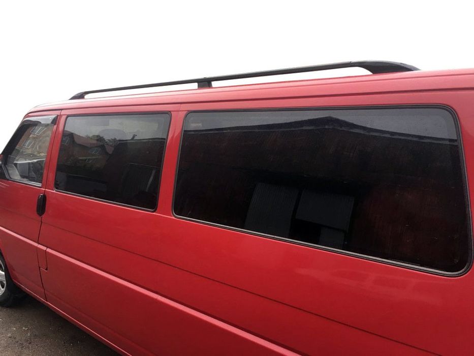 Рейлинги черные длинная база для Volkswagen T4 Transporter Алюминий