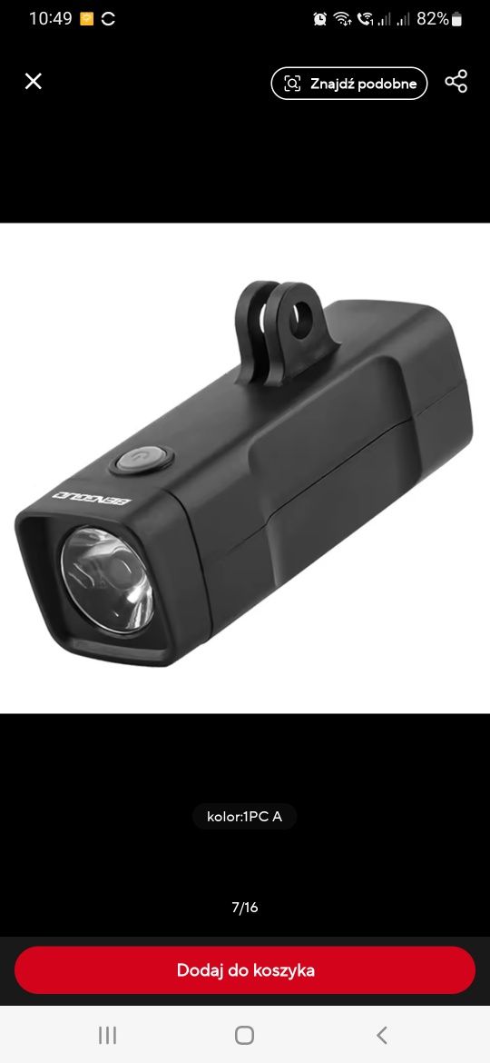 Lampka przednia mini 100lm