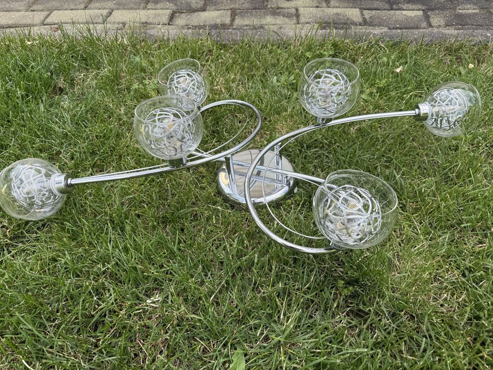 Żyrandol plafon lampa ozdobna glamour