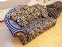 Komplet (sofa & 2 fotele) w starym stylu