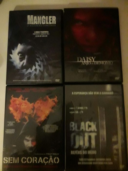 DVDs de suspense originais vendo ou troco