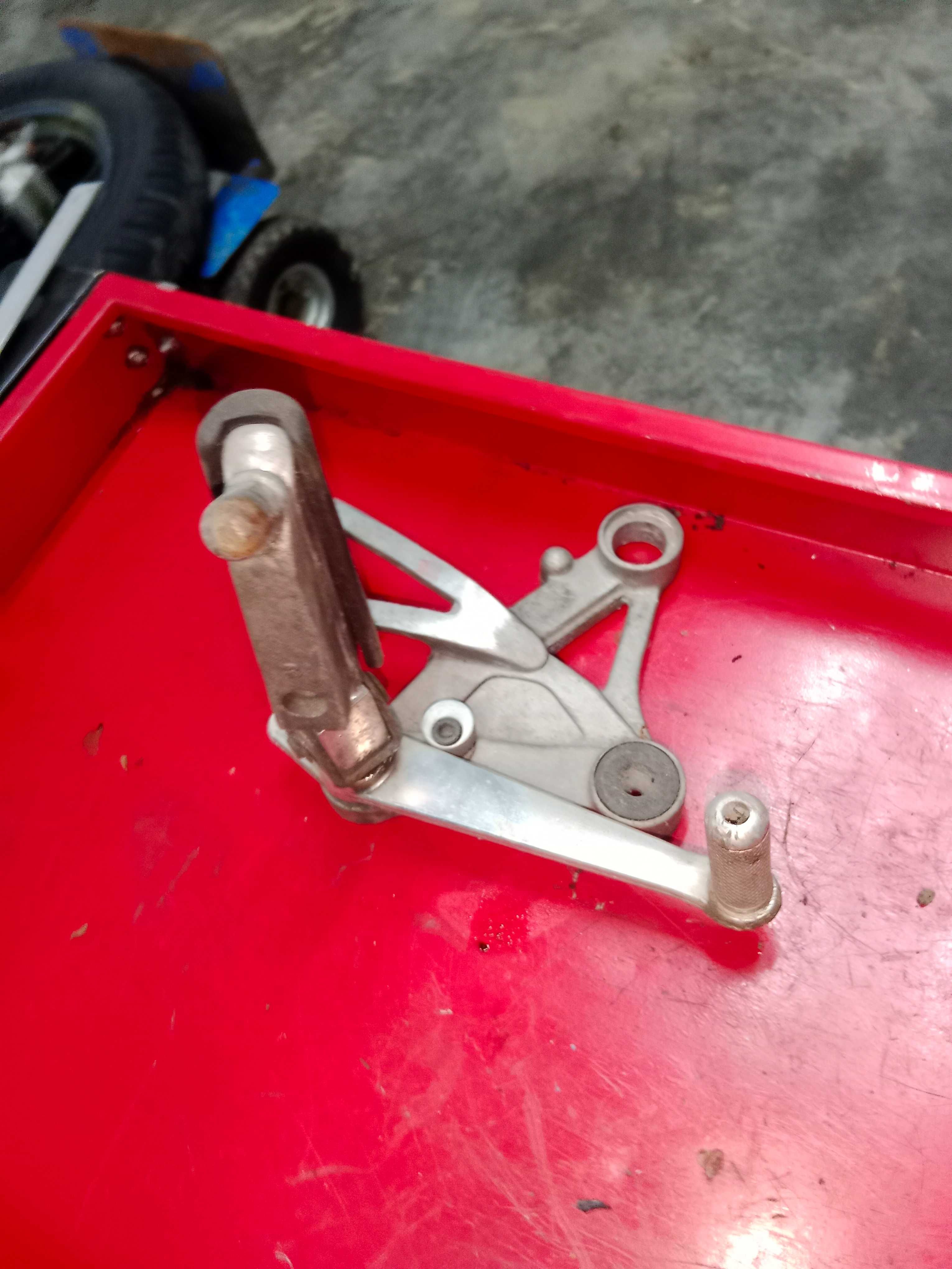 yamaha szr660 szr 660 podnóżek set kierowcy prawy dzwignia hamulca tył