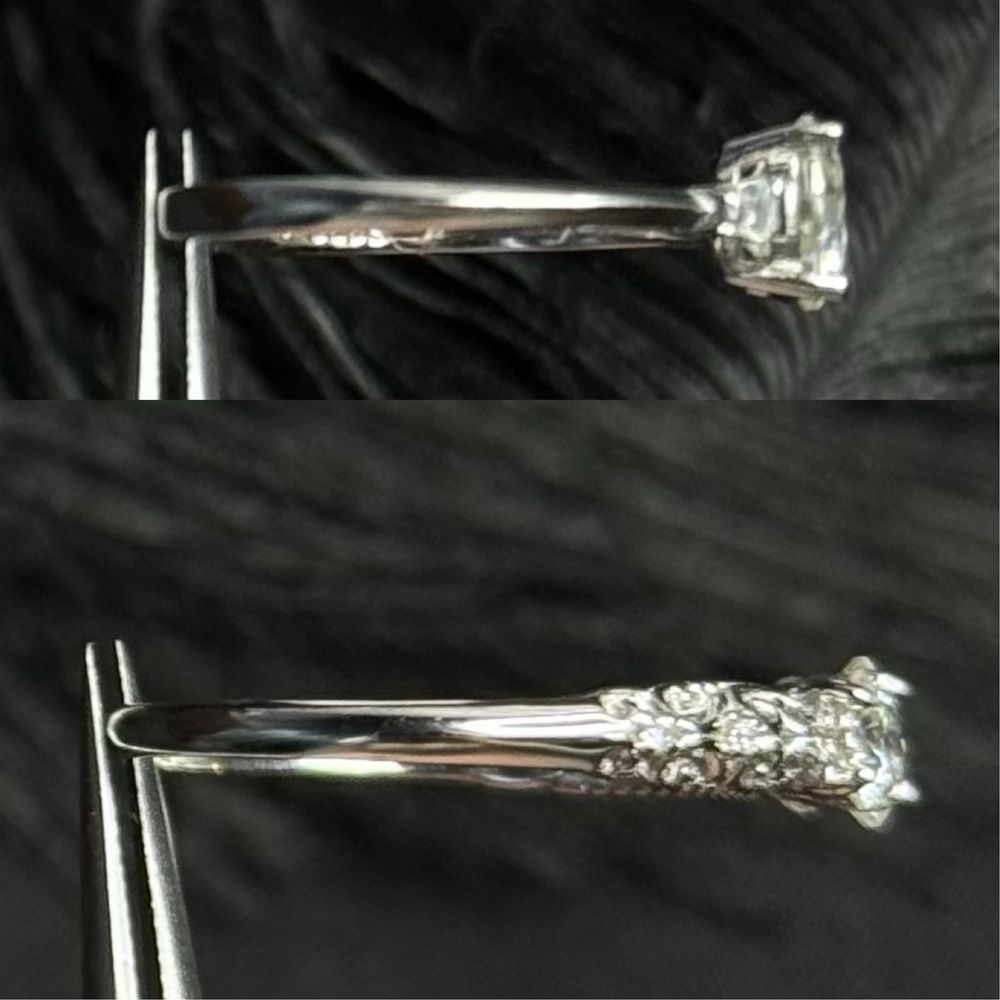 Каблучки з діамантами (муассанітами) 1 та 1.1 ct