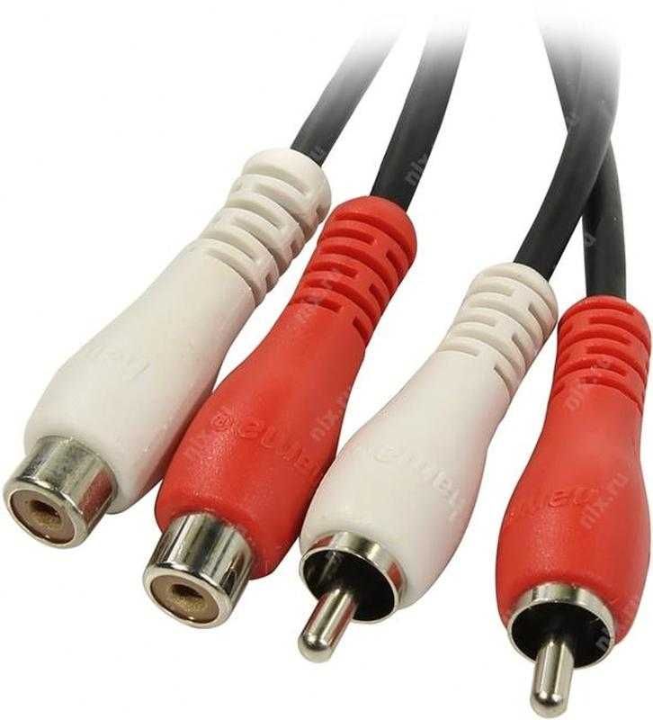 Кабель HAMA Audio Adapter 2RCA Plugs-RCA Jack Новый