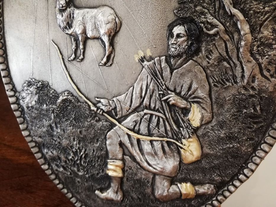 Pięky ryngraf Święty Hubert patron myśliwych