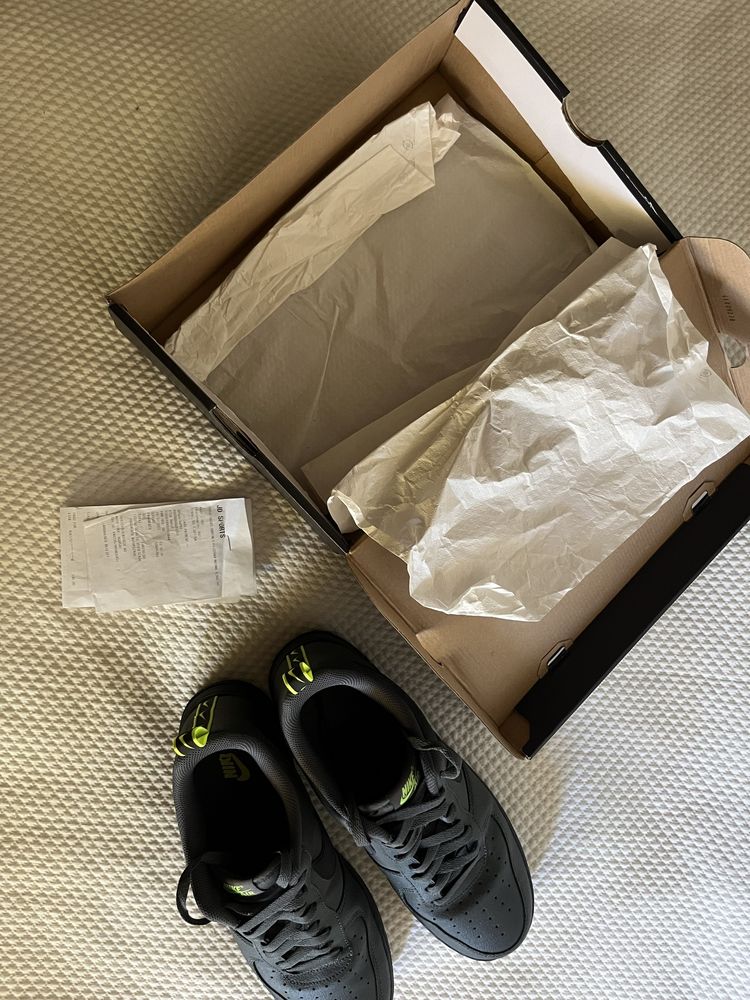 Nike Air Force 1 ‘07 Iron Grey/ Black-Volt