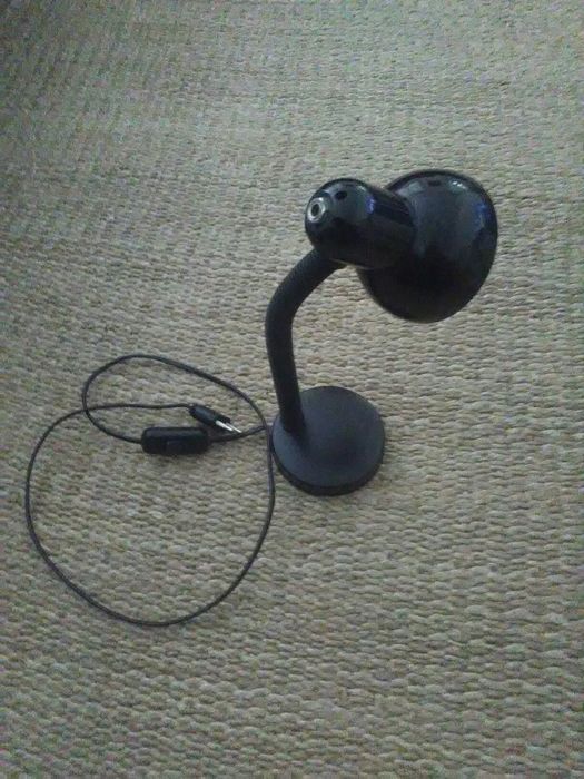 Candeeiro de secretária preto