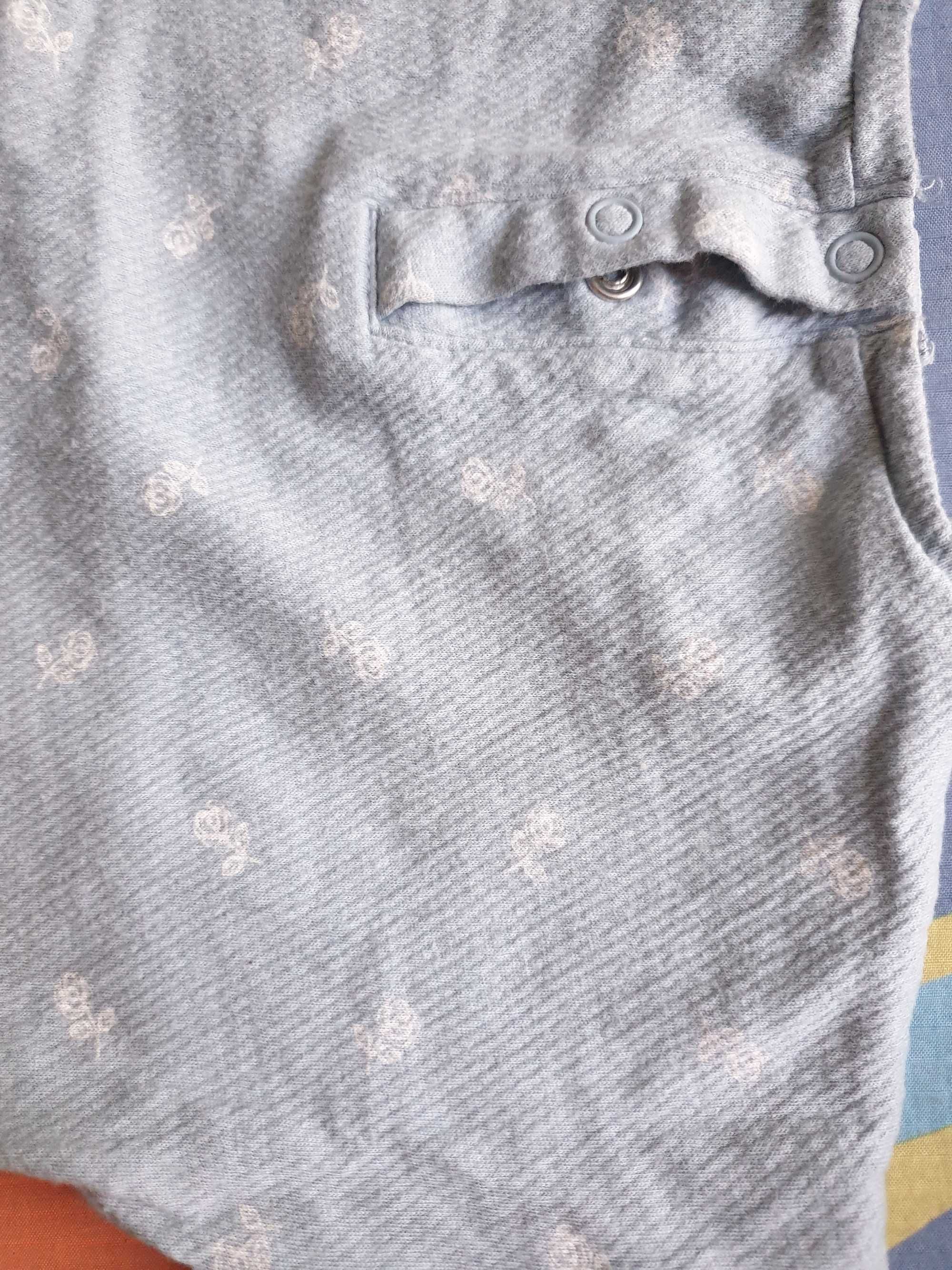 Piżamka dla dziewczynki H&M roz. 74, piżama na lato z falbankami