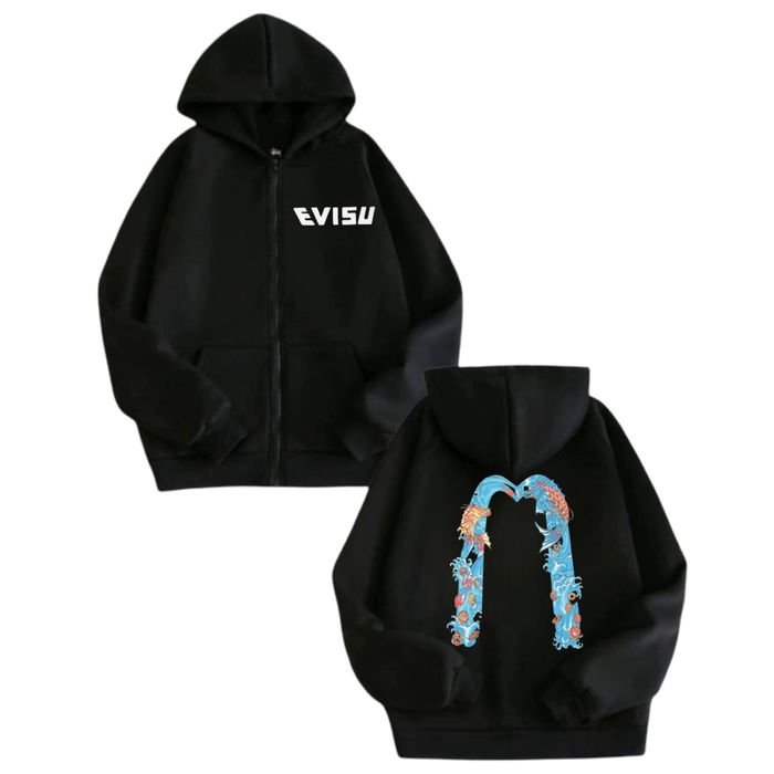 Зип-Худи Evisu Logo евису кофта толстовка лонгслив джинсы свитшот