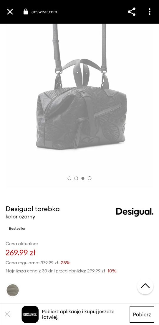 Desigual torebka
kolor czarny