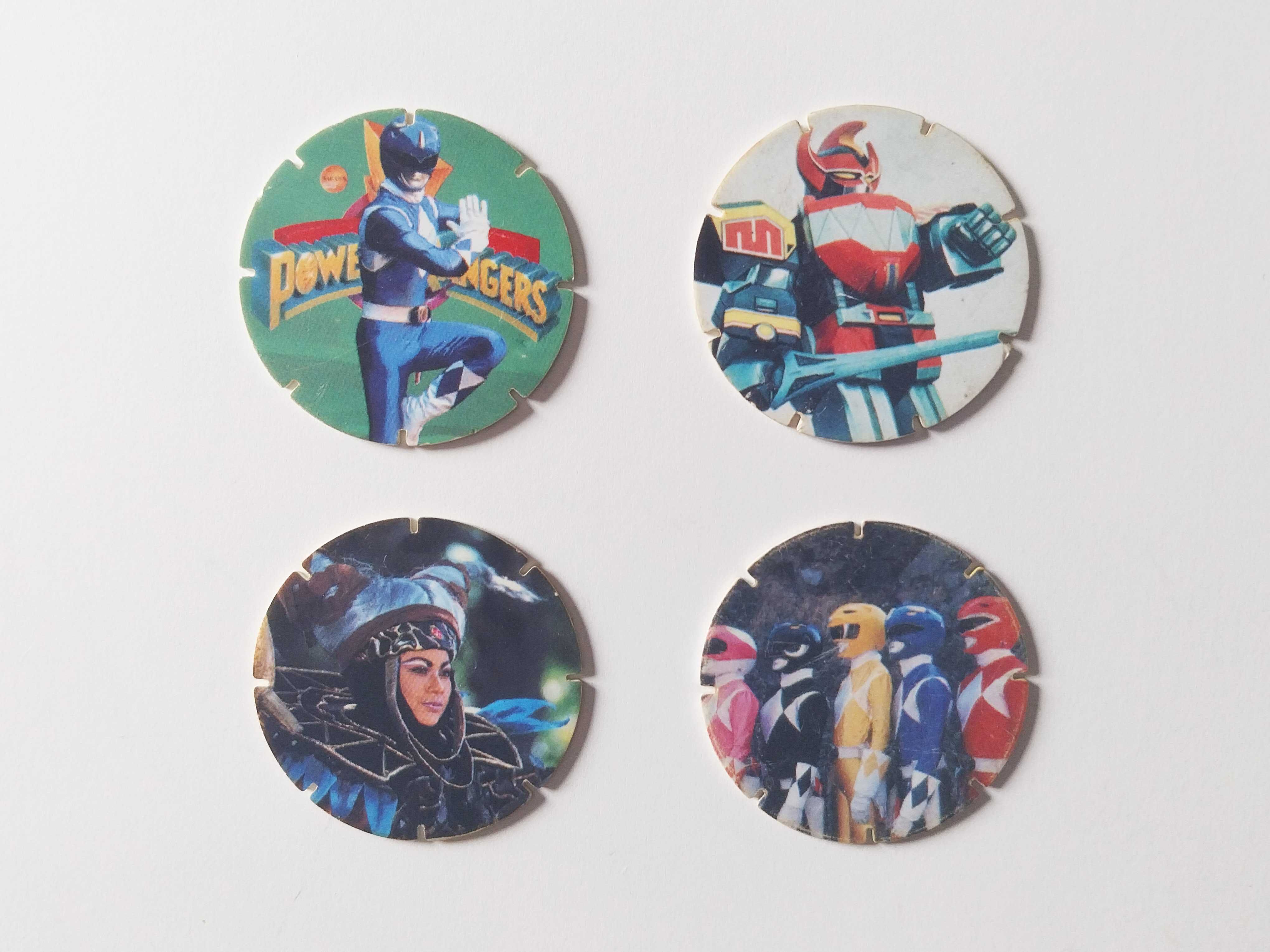 4 tazos POWER TAZO Power Rangers | lote Matutano