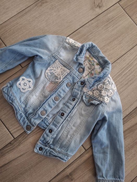 Bezrękawnik kurtka jeansowa