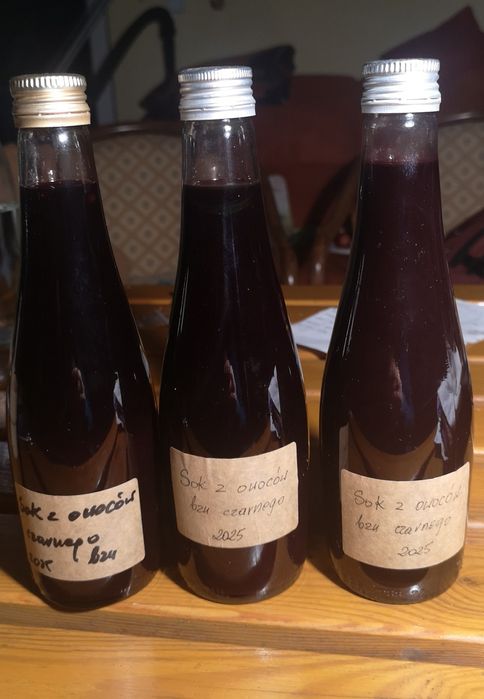 Sok z owoców czarnego bzu 3 butelki