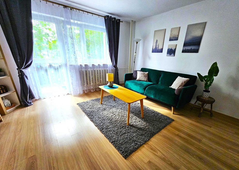 43m2 salon + sypialnia, tv, zmywarka, balkon, MPEC, Quattro Business
