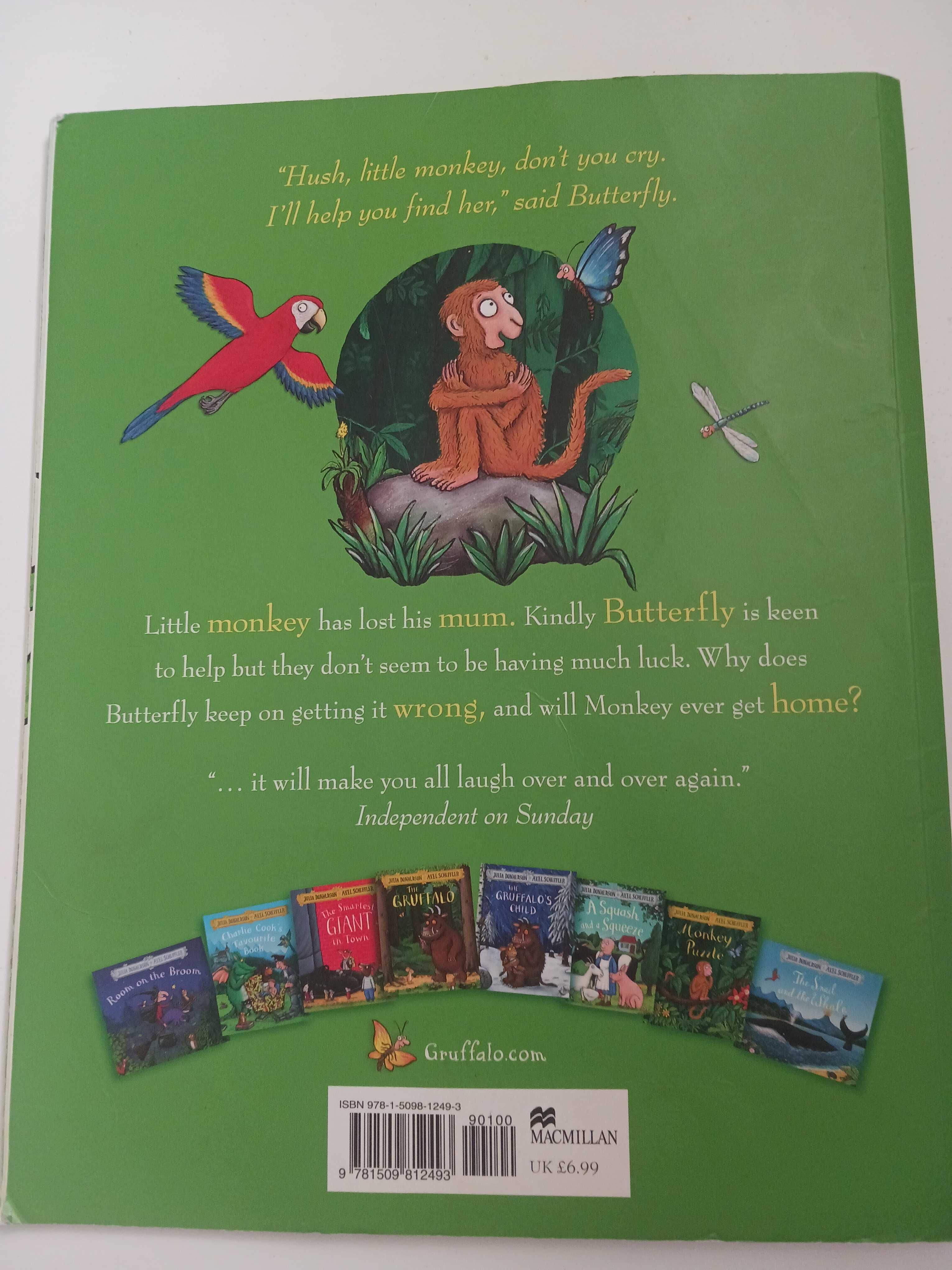 Monkey Puzzle Książka po angielsku Axel Scheffler, Julia Donaldson