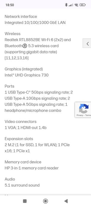 HP Pavilion TP01-3004np I5  i5-12400 (up to 4.4 GHz with Intel®
HP Pav