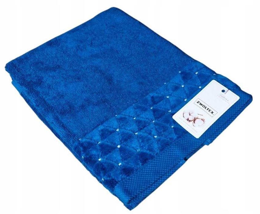 ZWOLTEX ręcznik KĄPIELOWY 50x100 gruby 500g/m2 TURKUS diadem