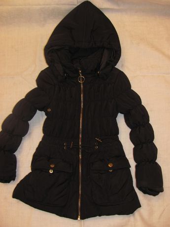 Удлиненная куртка осень-зима р.116-128. пальтишко