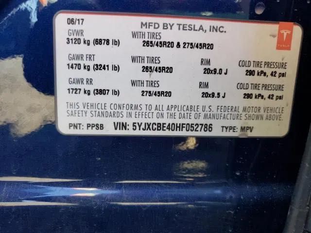 Tesla model X p100d Разборка