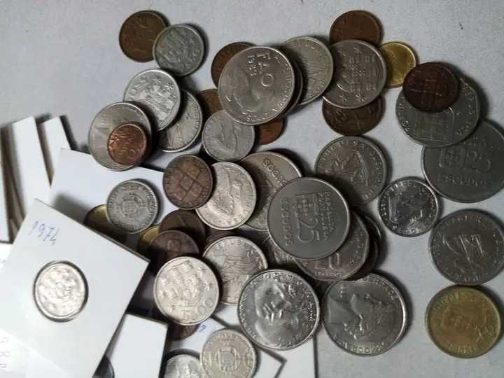 Lote de moedas portuguesas