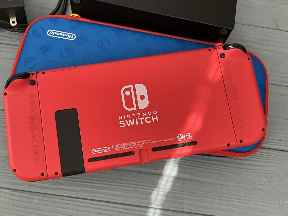 Nintendo switch mario red and blue edition