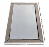 Ozdobne lustro ścienne Glamour Alves 130x65 cm